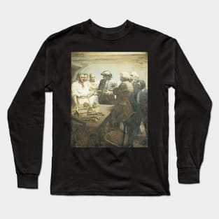 Pirates Preparing for Mutiny by NC Wyeth Long Sleeve T-Shirt